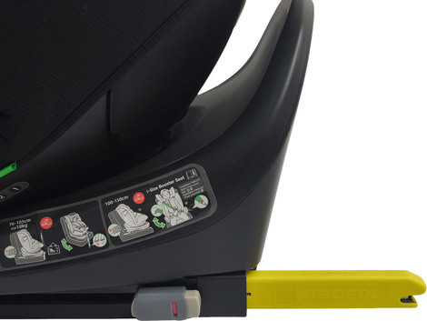 כסא בטיחות משולב בוסטר 360º בתקן i-Size דגם G412 מבית BabySafe - צבע שחור