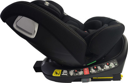 כסא בטיחות משולב בוסטר 360º בתקן i-Size דגם G412 מבית BabySafe - צבע שחור