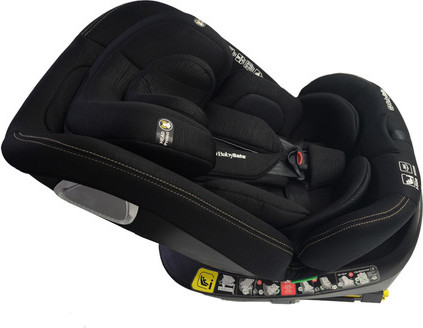 כסא בטיחות משולב בוסטר 360º בתקן i-Size דגם G412 מבית BabySafe - צבע שחור