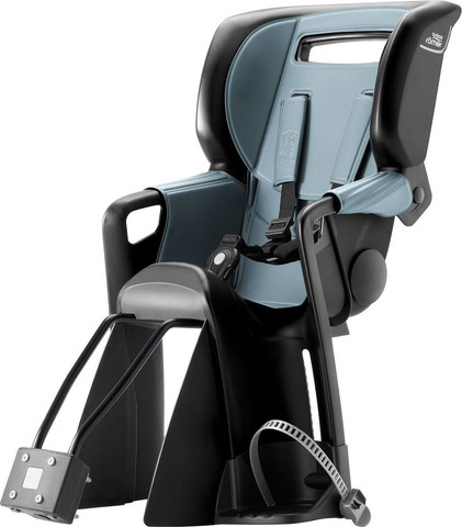 מושב אופניים לפעוטות וילדים Jockey PRO חיבור לשלדה, מצבי שכיבה והגנת רגליים - כחול Harbor Blue