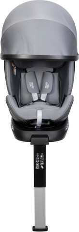 כסא בטיחות מסתובב משולב בוסטר Swivel Grow Max מלידה ועד גיל 7 עם גגון הצללה - אפור Frost Grey