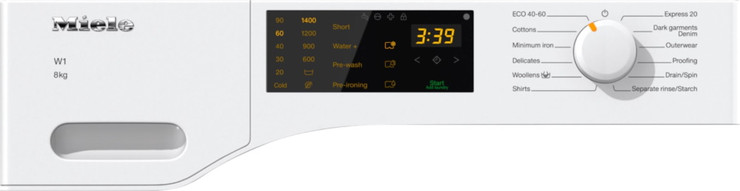 מכונת כביסה פתח חזית - 8 ק"ג Miele מילה WCD020WCS