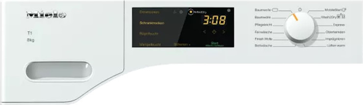 מייבש כביסה פתח חזית - 8 ק"ג Miele מילה TWD 260
