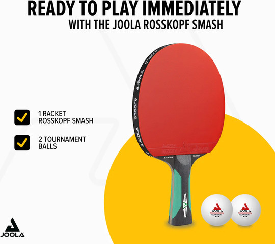 מחבט טנ"ש עם 2 כדורים - JOOLA Table Tennis Racket Rosskopf Smash