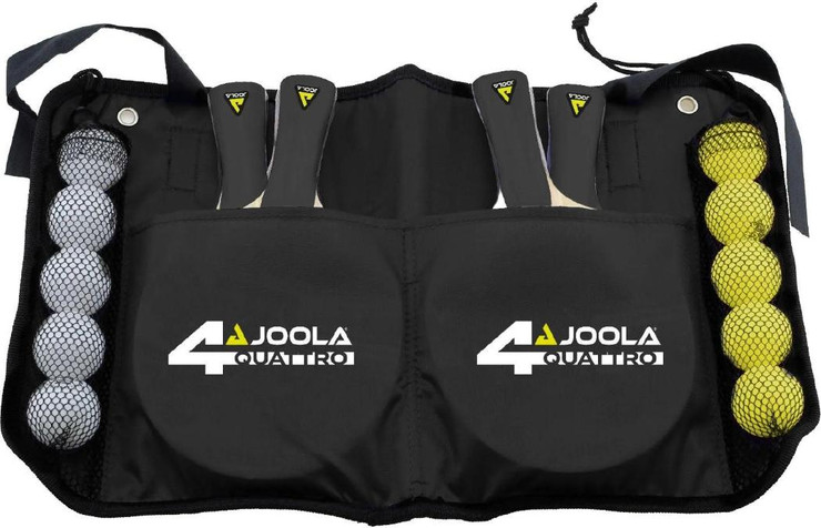 סט טנ"ש 4 מחבטים + 10 כדורים עם תיק - Joola Set Quattro