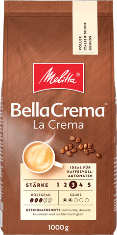 מארז 1  ק"ג פולי קפה מליטה Melitta BellaCrema La Crema