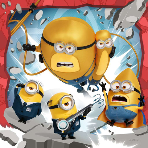 פאזל 3X49 חלקים - Despicable Me מיניונים 4