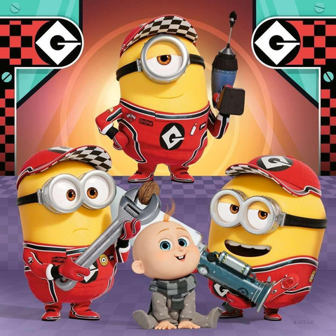 פאזל 3X49 חלקים - Despicable Me מיניונים 4