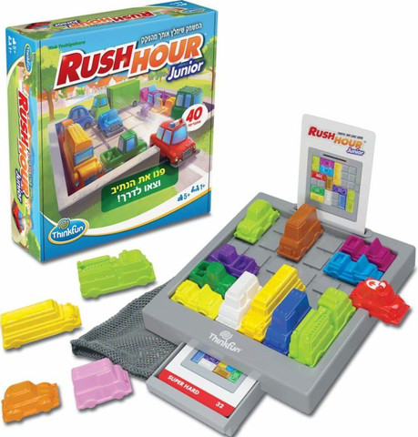 משחק שעת שיא ג'וניור עברית Think Fun Rush Hour Junior