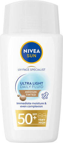 SUN תחליב יום לפנים קליל במיוחד MEDIUM - SPF50
