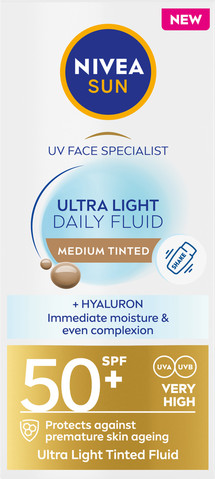 SUN תחליב יום לפנים קליל במיוחד MEDIUM - SPF50