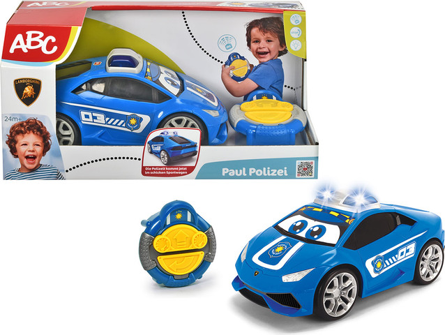 ניידת משטרה כחולה שלט רחוק לפעוטות ABC