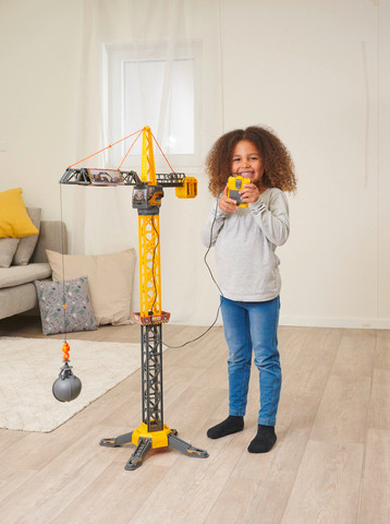 מנוף משחק חשמלי לילדים 110 ס"מ עם שלט רחוק ומגוון אביזרים