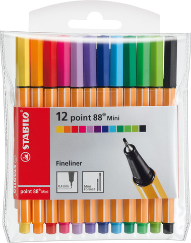 עטי STABILO point MINI סט 12 יח'