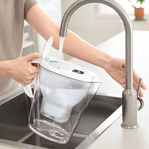 קנקן לטיהור מים כולל פילטר 2.4 ליטר Brita בריטה Marella פילטר MAXTRA כחול