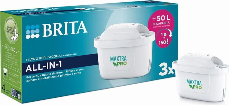 שלישיית פילטרים Brita MAXTRA PRO ALL-IN-1 בריטה