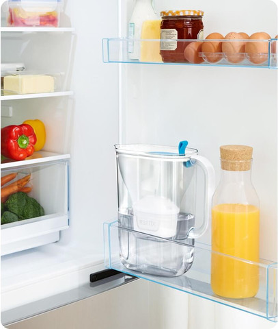 קנקן לסינון מים - 2.4 ליטר כולל פילטר תואם Brita בריטה Style לבן