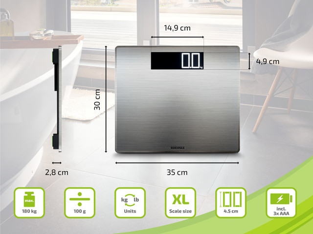 משקל אדם יוקרתי בעיצוב מודרני Style Sense Safe 300