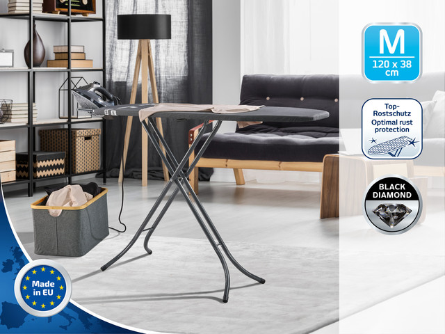 שולחן גיהוץ מקצועי Classic M Black מבית LEIFHEIT