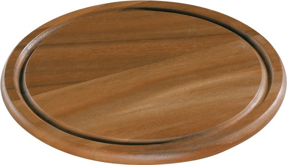 מגש עגול עץ שיטה 25 ס"מ acacia