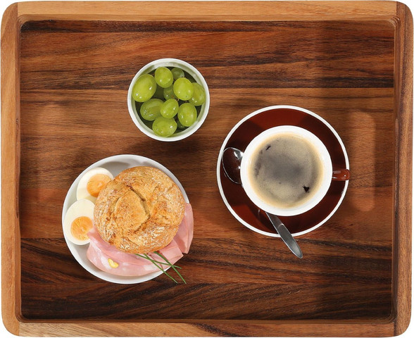 מגש ידיות M עץ שיטה tray acacia