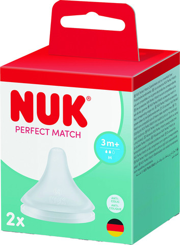 פטמות לבקבוק הזנה M - Perfect Match