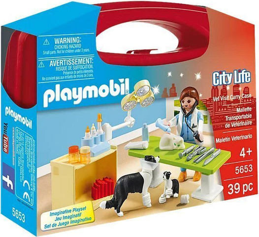 פליימוביל מזוודת מרפאה וטרינרית 5653 - Playmobil