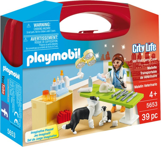 פליימוביל מזוודת מרפאה וטרינרית 5653 - Playmobil