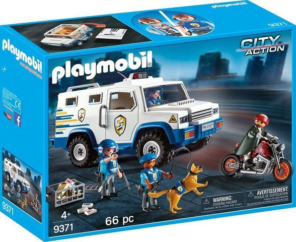 פליימוביל רכב משטרתי לעברת כספים 9371 - Playmobil