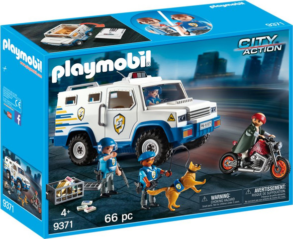 פליימוביל רכב משטרתי לעברת כספים 9371 - Playmobil