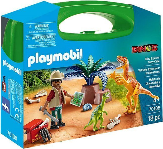 פליימוביל מזוודת חוקר הדינוזאורים 70108 - Playmobil