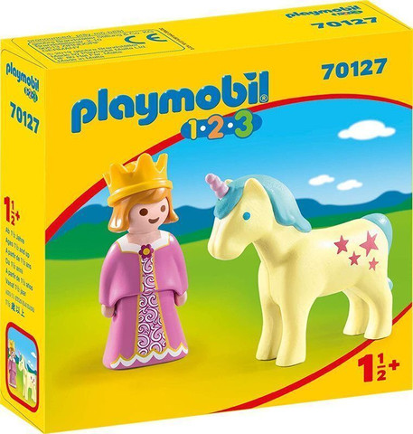 פליימוביל נסיכה וחד קרן לגיל הרך 1,2,3 70127 - Playmobil