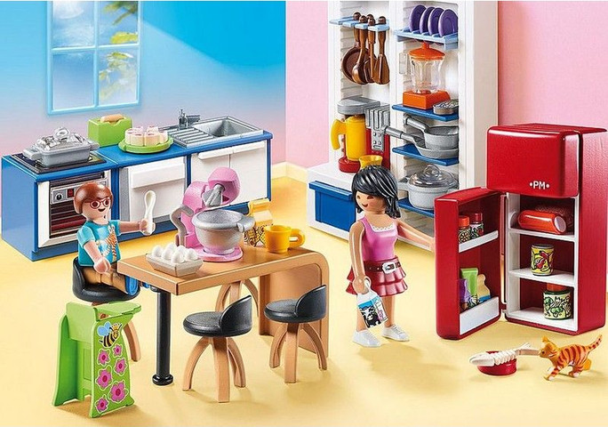 פליימוביל בית בובות מטבח משפחתי 70206 - Playmobil