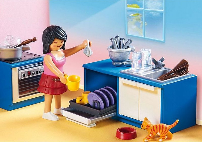 פליימוביל בית בובות מטבח משפחתי 70206 - Playmobil