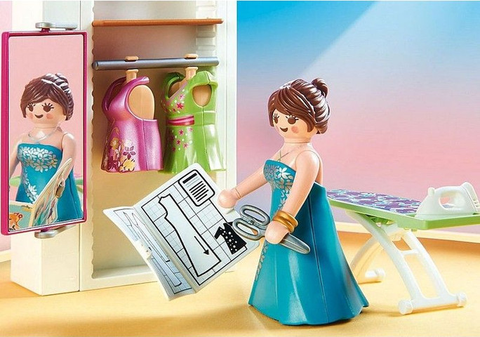 פליימוביל בית בובות חדר שינה הורים ופינת תפירה 70208 - Playmobil