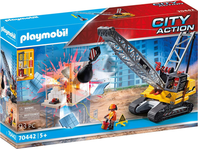 פליימוביל אתר בנייה מנוף הריסה 70442 - Playmobil