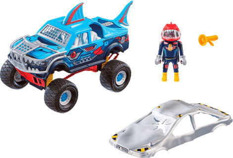 אקסטרים על גלגלים – רכב 4X4 כריש פגוש קדמי – 70550 - Playmobil