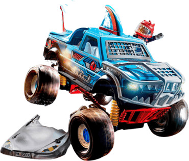 אקסטרים על גלגלים – רכב 4X4 כריש פגוש קדמי – 70550 - Playmobil