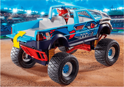 אקסטרים על גלגלים – רכב 4X4 כריש פגוש קדמי – 70550 - Playmobil