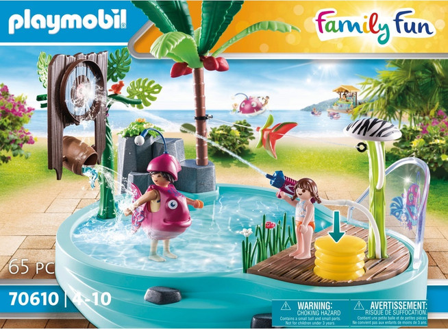 פליימוביל 70610 פארק המים: בריכה לפעוטות עם תותח מים