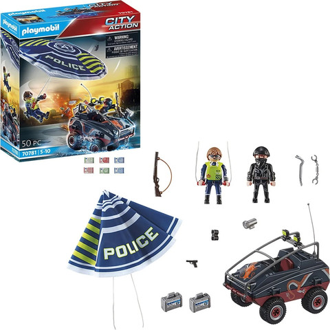 פליימוביל צנחן ורכב אמפיבי 70781 - Playmobil