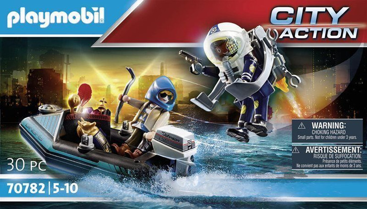 פליימוביל אונייה + מטוס סילון משטרתי 70782 - Playmobil