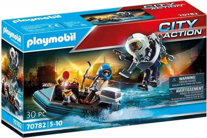 פליימוביל אונייה + מטוס סילון משטרתי 70782 - Playmobil