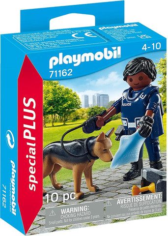 פליימוביל שוטר וכלב משטרה 71162 - Playmobil
