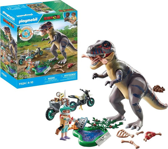 פליימוביל חוקר דינוזאורים וטי רקס 71524 - Playmobil
