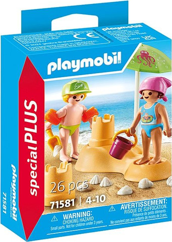 ילדים עם ארמון חול Playmobil 71581