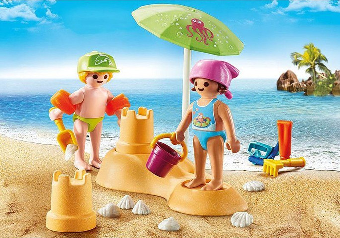 ילדים עם ארמון חול Playmobil 71581