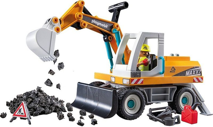 פליימוביל אתר בנייה מחפר גדול 71749 - Playmobil