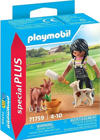 פליימוביל אישה ושני גדיים 71759 Playmobil
