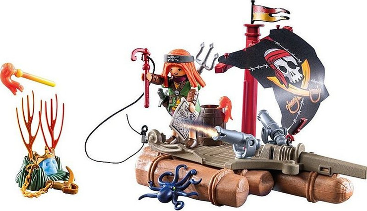 פליימוביל רפסודה פיראטית עם אוצר 71794 - Playmobil